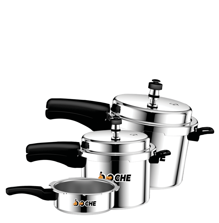 Boche Aluminium Pressure Cooker 5+3+2Litre IB
